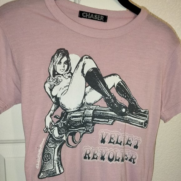 Tops - EXTREMELY RARE VELVET REVOLVER BABYDOLL SHIRT
